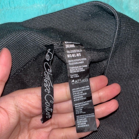 black/grey fleece lined camo leggings - Picture 4 of 4